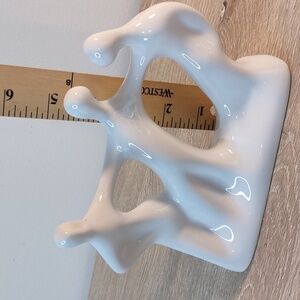 Naaman Vintage Fine Porcelain Abstract Three Friends Sculpture Israel